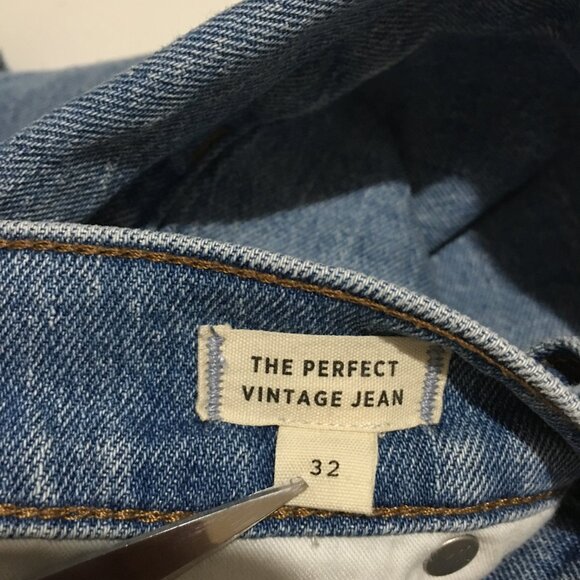 Madewell Womens The Perfect Vintage Jeans Size 32 Distressed - Picture 7 of 14